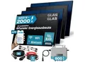 SUNNIVA® 2000W Balkonkraftwerk BIFAZIAL FULLBLACK komplett Steckdose ECOFLOW 800 Watt Wechselrichter, PV Solaranlage Komplettset, 4x 500W N-Type Glas-Glas Bifacial Solarmodule, 5m Kabel & 4x 2.5m Solarkabel