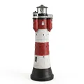 Westerholt Solar Leuchtturm Roter Sand mit rotierendem Led-Reflektor 50 cm