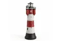 Jürgen Westerholt GmbH Gartenfigur 2325-50 Roter Sand, Solar Leuchtturm Roter Sand mit rotierendem LED Reflektor 50cm