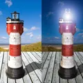 Leuchtturm Roter Sand mit Solar LED Licht und viel Liebe zum Detail 50 cm