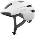 ABUS Fahrradhelm PURL-Y ACE mit LED-Licht – geeignet Fahrten auf E-Bike und S-Pedelec – trendiger NTA-Schutzhelm für Erwachsene und Jugendliche – Weiß, Größe M (54-58 cm)