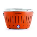 LotusGrill Classic Mandarinenorange Holzkohlegrill Tischgrill raucharm mit USB