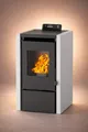 NEMAXX® PC5 Pelletofen 5,3 kW  bis 120 m³ – Chrono & ECO-Modus, WiFi Ready (App optional), Display & Fernbedienung, Unterdruck-Verbrennung, Überhitzungsschutz & Autoabschaltung – Grau