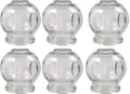 6er SET Schröpfgläser ø 9 cm Höhe 10 cm Schröpfen aus Glas (Feuerschröpfen) Vakuum Massage/Glass Cupping Dia 9 cm