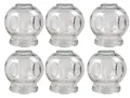 6er SET Schröpfgläser ø 9 cm Höhe 10 cm Schröpfen aus Glas (Feuerschröpfen) Vakuum Massage/Glass Cupping Dia 9 cm/Банки медицинские