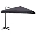 MCW Ampelschirm MCW-A96-13, LxB: 300x300 cm, 5-facher Höhen-/ Neigungswinkelverstellung, Windwiderstandsklasse 2 schwarz