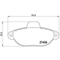 BREMBO Bremsbelagsatz Scheibenbremse vorne für Fiat Panda 1.1 1.2 Punto