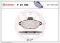 Bremsbelagsatz, Scheibenbremse BREMBO P 23 096 LANCIA Y (840_) 1.1 1995-2003