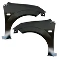 BESTPRICE 1x Kotflügel vorne links mit Blinkerloch, 1x Kotflügel vorne rechts mit Blinkerloch Kompatibel mit FORD FIESTA Mk5 (JH_, JD_), FIESTA Mk5 Van nicht für S/ST