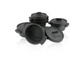 BBQ-Toro Serviertopf Serviertöpfe Set (6-er Pack) Ø 11 cm Gusseisen Mini Gusstopf, Gusseisen