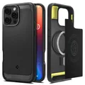Spigen Rugged Armor Hülle für iPhone 16 Pro, Mattschwarz