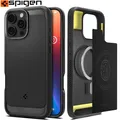 Handyhülle für iPhone 16 Pro Spigen Case Cover Futeral Etui Schutzhülle Schwarz