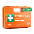 Erste Hilfe Koffer DIN 13157 mit Wandhalterung, Verbandkasten Notfallkoffer