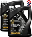 2x5 L MANNOL Diesel Turbo 5W-40 Motoröl 5W40 VW 502 00 505 00 FIAT 9.55535-H2