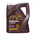 MANNOL Diesel Turbo 5W-40 Motoröl, API CJ-4, API SL, VW 50200/ 50500, 5 Liter