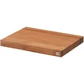 KAI Schneidbrett Hackblock hell aus Eiche mit rutschfesten Gummifüßen Abmessung 39 x 26 x 3,6 cm - Profesionelles Hochwertiges Schneidbrett Unterlage, Hackbrett Eiche, Braun
