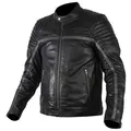 Rukka Yorkton Motorrad Lederjacke, schwarz/silber, 48 - Silber - 48