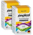 Simplicol Textilfarbe expert Mais-Gelb 150g - Farbe zum Färben 2er Pack