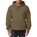 Smith & Solo Herren Kapuzenpullover – Sweatshirt Pullover Rundhals – Langarm – Slim – Fit – Training – Hoodie – Pulli – Hochwertige Baumwollmischung Männer (Stone M)