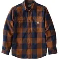 Carhartt Hubbard Loose LS Plaid Hemd, braun, Größe L für Männer