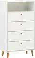 Highboard BELFORT-80 in weiß matt