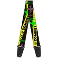 Buckle-Down GS-W32615 "Zombies Biohazard schwarz/gelb/grün" Gitarrengurt