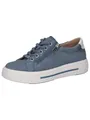 CAPRICE Damen Sneaker flach aus Leder mit Reißverschluss, Blau (Lt.Blue Suede), 37.5 EU