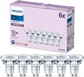 Philips LED Lampe ersetzt 35 W, GU10 Reflektor, neutralweißes Licht (4000K), 275 Lumen, 6er Pack, Kaltweiß, Neue Generation