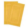 Hammetex Badetuch-Matte 2er Set, 100% Baumwolle Handtuchmatte 900 GSM, Oeko-TEX Zertifiziert, saugfähig & waschbar für Badezimmer, 51x86 cm, Mustard (Gelb)