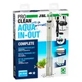 JBL PROCLEAN AQUA IN-OUT COMPLETE 6142100, Wasserwechselset für Aquarien, Inkl. Bodenreiniger, Schlauch und Ansaugpumpe, Anschluss an Wasserhahn, Mehrfarbig