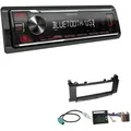 Kenwood KMM-BT209 1-DIN Autoradio Bluetooth USB AUX-In Short Body mit Einbauset für Mercedes-Benz A-Klasse Audio 10