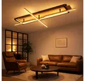 GLOBO LIGHTING LED Deckenleuchte, Deckenleuchte Deckenlampe Dreh-Schwenkbar LED Holzoptik Länge 100cm