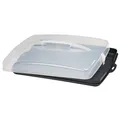 Xavax 111497 Transportbox für Kuchen, Kunststoff, Weiß/Schwarz