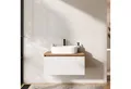 Planetmöbel Waschtisch-Set ARISA Waschtisch 80 cm mit Waschbecken 55 cm, (Waschtischunterschrank für Gäste WC & Bad, mit Waschbecken 55 cm), Schublade mit Soft-Close
