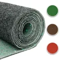 Tapiso Rasenteppich, Dunkelgrau, Textil, Uni, Rechteckig, 100x440 cm, Gartenzubehör, Terrassen- & Balkonböden, Rasenteppiche