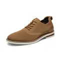 Bruno Marc Herren Anzugschuhe Atmungsaktiv Gestrickter Stoff Derby Sommer Schnürschuhe Formale Moderne Klassische,Size 44,Braun,SBOX2320M-E