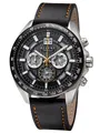 Regent Quarzuhr Chronograph mit Lederband