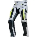 GMS Everest Motorrad Textilhose, grau-gelb, Größe L für Männer