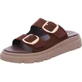 Tamaris Keilpantolette echtes Leder braun 36 EU
