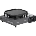 Gaskocher Camp'Bistro 3 mit Grillplatte silber/grau, 2,2kW Einflammkocher, Modell 2025