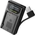 Nitecore UNK1 Dual-Slot-USB-Ladegerät mit LCD-Display für Nikon EN-EL14 / EN-EL14a / EN-EL15