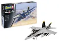 REVELL - F/A-18F Super Hornet Kampfflugzeug zum Zusammenbauen und Bemalen - 1...