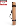 Yogamatte Pro aus Kork, extra lang und breit, 200 x 66 cm, inkl. Tragegurt und Yogatasche