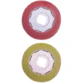 Sebo 3286ER40 Saugbohnerpad Pflegepad-Set rot und gelb für Sebo Dart 3 UHS-Saugbohner