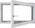 Meeth Kellerfenster 60 x 40 cm DIN rechts 1 Flügelig Dreh-Kipp weiß