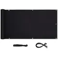 Sekey Balkonsichtschutz Meterware 75cm hoch Balkonsichtschutz Wetterfest Balkonbespannung Terasse Wetterfest, Sonnenschutz blickdicht, für 100% Privatsphäre schwarz 600 cm