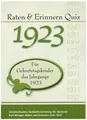 Raten & Erinnern Quiz 1923 Karl Mangei