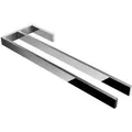 kalb Handtuchhalter mit Zwei Stangen Waschtisch Chrom Aluminium Länge 400mm Höhe 25mm Tiefe 120mm