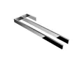 kalb Handtuchhalter Jörn mit zwei Stangen für Waschtisch, Chrom, Aluminium, Länge: 400mm, Höhe: 25mm, Tiefe: 120mm