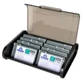 Exacompta Karteikasten für Visitenkarten Topline - Schwarz - 68114D